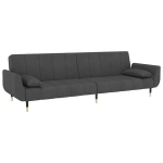 Dvivietė vidaXL sofa-lova, pilka