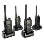 Siųstuvo dėklo rinkinys 4 vnt. dėkle, Albrecht Tectalk Worker 3, PMR446