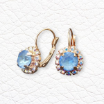 Auskarai moterims DiamondSky &bdquo;Glory II (Ocean DeLite)&ldquo; su Swarovski kristalais DS02A342