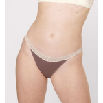 Kelnaitės moterims Triumph Sloggi Go Ribbed Tanga, rudos, L