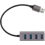 USB &scaron;akotuvas YENKEE YHB 4300 , USB A - 4x USB 3.0, 5 Gbps, 0.2m