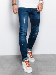 Vyri&scaron;ki džinsai SKINNY FIT Ombre P1063 mėlyna, L