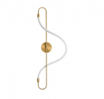 LED sieninis &scaron;viestuvas APP858-W Long Gold