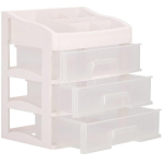 Kosmetikos priemonių dėžutė Beauty Box 3 Drawers Open Cream