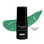 Gelinis nagų lakas "Sincero Salon", 6ml, FLASH GREEN, 3784