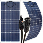 Lank&scaron;čios konstrukcijos saulės plok&scaron;telė 200W 12 V