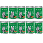 Dr. Trend&nbsp;Premium drėgnaskačiųėdalas su žuvimi padaže, 10 x 400 g