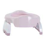 Kelioninis naktipuodis sulankstomas Potette Plus 2in1 White/Pink