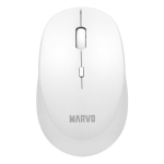 "marvo" pelė wm103wh, 1600dpi, 2,4 [ghz], optinė, 4 but., belaidė, balta, 1 vnt., aa, biuro, tylioji