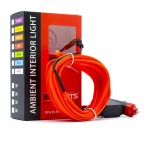 LED &scaron;viesos juostelė automobilio dekoravimui EinParts12V, 5m, raudona