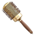 Apvalus plaukų &scaron;epetys Olivia Garden Expert Blowout Shine Gold & Brown, 65 mm, 1 vnt.