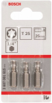 Bosch Extra Hard T25 antgalis, 25mm, 3 vnt.