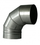 Kaminų alkūnė Wadex 116, D100 mm 90&deg;