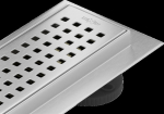 Du&scaron;o latakas Mexen Flat 360 Square, Chrome, 90 cm