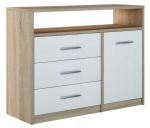 Komoda spintelė BODO 100 WHITE-SONOMA knygų spinta