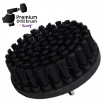 Profesionalus valymo &scaron;epetys Premium Drill Brush 5vnt.- ypač kietas, juodas, 13 cm