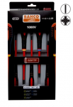 Izoliuotų atsuktuvų rinkinys ERGO&trade; slim 5 vnt - PZ1/2; SL3,0/4,0/5,5 - 1000V VDE