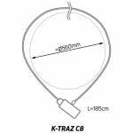 ZEFAL K-TRAZ C8 CODE dviračio spyna