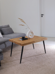 Ąžuolinis kavos staliukas Bold Frame NORDIC SVARTKAFFE, tamsintas ąžuolas, 100 cm