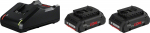 Pradžios komplektas Bosch 2 x ProCORE18V 4.0Ah + GAL 18V-40 Professional 1600A01BA3