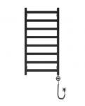Elektrinis rank&scaron;luosčių džiovintuvas Terma Lungo, 960x500, juodas matinis, su laidu, kaitinimo elementas de&scaron;inėje