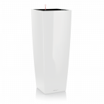 Vazonas su savaiminio drėkinimo sistema LECHUZA Cubico alto Premium 40 White, 18230