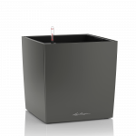 Vazonas su savaiminio drėkinimo sistema LECHUZA Cube Premium 50 Charcoal, 16563