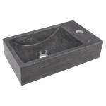 Praustuvas 40 x 22 x 11 cm, kalkakmenis, tamsiai pilkas