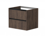 Spintelė po praustuvu Kame City, BU/6-3DR/20P2, juodi profiliai, 60 cm, Rudas ąžuolas