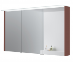 Veidrodinė spintelė Kame Loft, MC3DML/120-70/D23-LFT, su LED stogeliu, IP44, 120 cm, Terakota