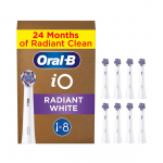 Dantų &scaron;epetėlio galvutės Oral-B iO Radiant White, 8 vnt.