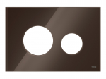 Stiklinis nuleidimo klavi&scaron;ų pavir&scaron;ius TECEloop 9240678, rudos (kavos) spalvos