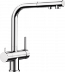 Mai&scaron;ytuvas su geriamo vandens dispenseriu Blanco FONTAS-S II 525198, chromas (su i&scaron;traukiama žarna)