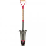 Kastuvas 40 cm su medine rankena 78 cm, plienine D formos rankena ir vidutinio dydžio laipteliais Truper&reg;