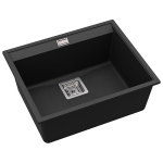 Plautuvė AQUASANITA DELICIA SQD100W 601, black metallic