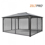 Tinklelis nuo uodų (4 sienos) skirtas Lauko Pavėsinei Zelptro Deluxe 300x400 Pilka