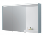Veidrodinė spintelė Kame Loft, MC3DML/120-70/D35-LFT, su LED stogeliu, IP44, 120 cm, Akmens mėlyna