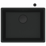 Virtuvės plautuvė Franke Maris MRG 210/110-52, juoda matinė, 125.0683.234