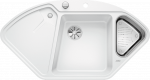 Plautuvė BLANCO DELTA II-F 523673, balta (su ekscentriniu ventiliu)