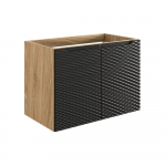 Apatinė spintelė Comad Ocean Black 82-80-2D, 80 cm, juoda