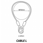 ZEFAL K-TRAZ CABLE L dviračio spyna