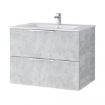 Vonios spintelė su praustuvu Riva SA 700-6, Concrete, Rankenėlės chromo