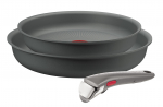 Keptuvių rinkinys + nuimama rankena Tefal Ingenio Halo, L8019353, 22/26 cm, 3 dalių