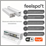 I&scaron;manusis elektrinis užuolaidų bėgelis (4.2m) Feelspot FS-CM04W-5W WiFi, Tuya
