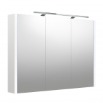 Veidrodinė spintelė su ap&scaron;vietimu LED, IP44 Kame Urban 2002712, balta matinė, 100 cm