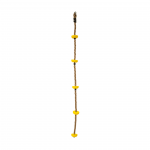 Laipiojimo virvė su burbulais, geltona