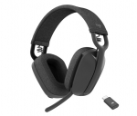 Logitech Zone Vibe Wireless UC Belaidės ausinės, USB-C Bluetooth receiver, Graphite