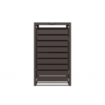 Metalinė konteinerio stoginė, ruda