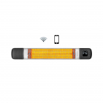 Infraraudonųjų spindulių &scaron;ildytuvas &scaron;ildytuvas &ldquo;Tora - WiFi&rdquo; 2500W, juodas