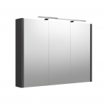 Veidrodinė spintelė su ap&scaron;vietimu LED, IP44 Kame Urban 2002705, pilka matinė, 100 cm